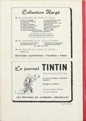 Verso de (Recueil) Tintin (Album du journal - Édition belge) -63- Tome 63