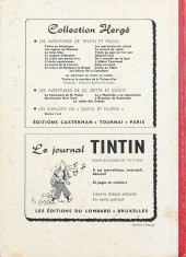Verso de (Recueil) Tintin (Album du journal - Édition belge) -59- Tome 59