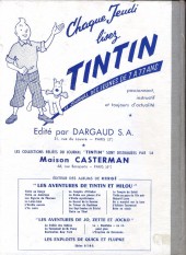 Verso de (Recueil) Tintin (Album du journal - Édition française) -56- Tintin album du journal