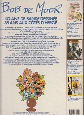 Verso de (AUT) De Moor, Bob - Bob de Moor - 40 ans de bande dessinée - 35 ans aux côtés d'Hergé