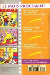 Verso de Mickey Parade -190- Donald a la main verte