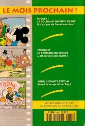 Verso de Mickey Parade -186- Donald cascadeur de choc