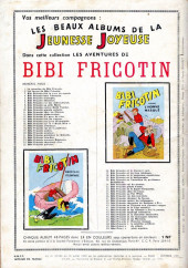 Verso de Bibi Fricotin (3e Série - Jeunesse Joyeuse) -HS4- Entre deux feux