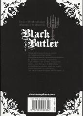 Verso de Black Butler -1- Black Host