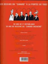 Verso de (AUT) Cardon - La Ve République en 2000 dessins - 1958-2008 - 50 ans de dessins