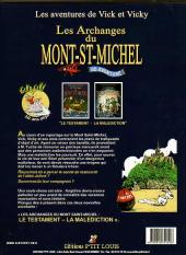 Verso de Vick et Vicky (Les aventures de) -INT- Les archanges du Mont St-Michel 1 et 2