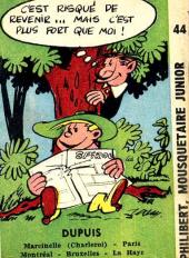 Verso de Aldebert Mousquetaire junior -1MR1181- Philibert, mousquetaire junior