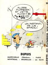 Verso de Mini-récits et stripbooks Spirou -MR1239- Alerte au plombier volant!