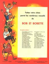 Verso de Bob et Bobette (3e Série Rouge) -100- Le cheval d'or