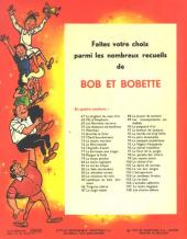 Verso de Bob et Bobette (3e Série Rouge) -108- Les totems tabous