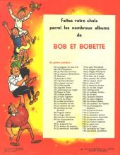 Verso de Bob et Bobette (3e Série Rouge) -112- Les masques blancs