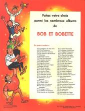 Verso de Bob et Bobette (3e Série Rouge) -114- Le casque tartare