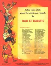 Verso de Bob et Bobette (3e Série Rouge) -121- Le diamant sombre