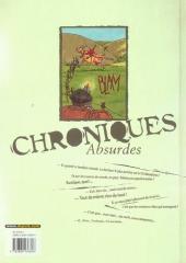 Verso de Chroniques absurdes -3- Un monde barbare