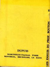 Verso de Mini-récits et stripbooks Spirou -MR1152- Les Ennuis du professeur Bouton