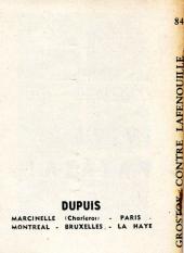 Verso de Mini-récits et stripbooks Spirou -MR1228- Grostok contre Lafenouille