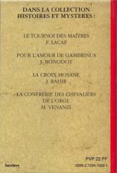Verso de Histoires et mystères (Collection) -Cof- Les sept parchemins
