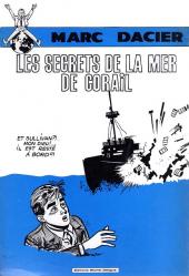 Verso de Marc Dacier (1re série) -4a1978- Les secrets de la Mer de corail