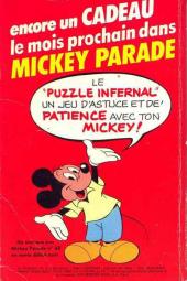 Verso de Mickey Parade -67- Le jeu du porte-bonheur
