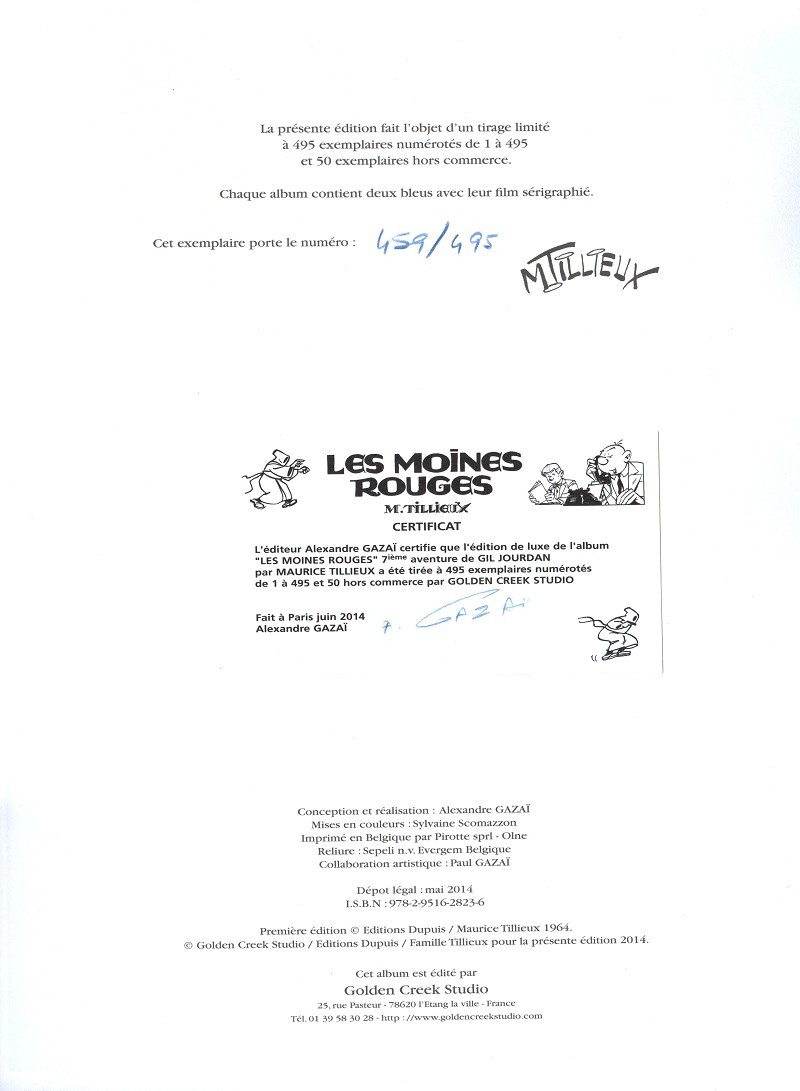 Gil Jourdan 7 Les moines rouges