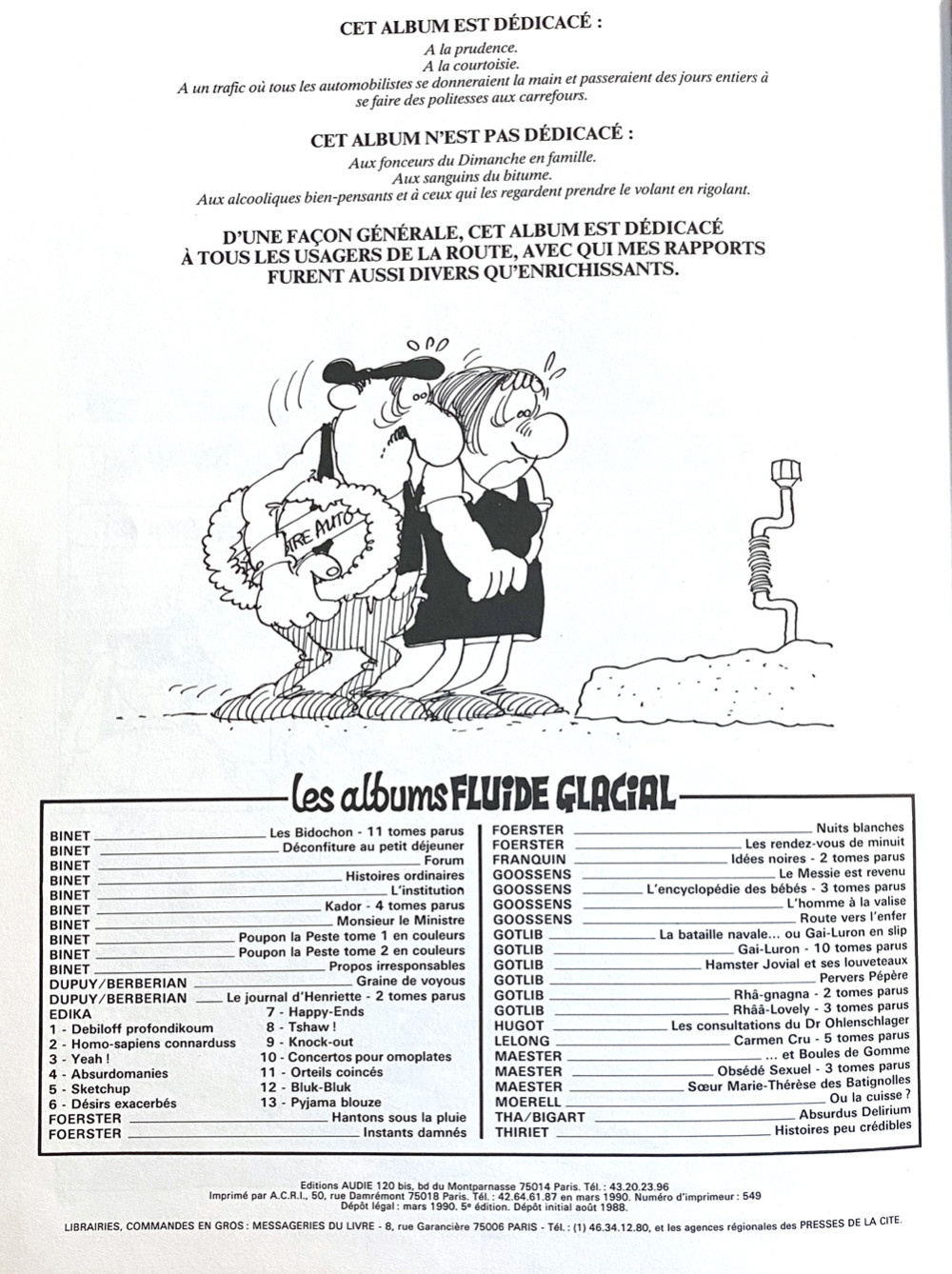 Les bidochon 10 Les Bidochon usagers de la route