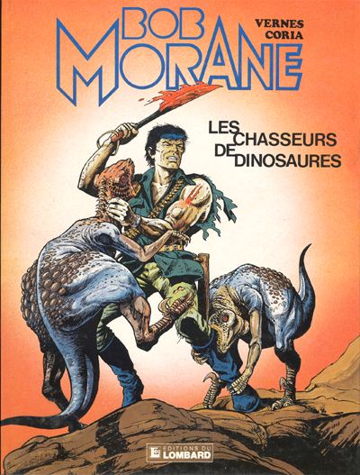 Couverture de Bob Morane 03 (Lombard) -33- Les chasseurs de dinosaures