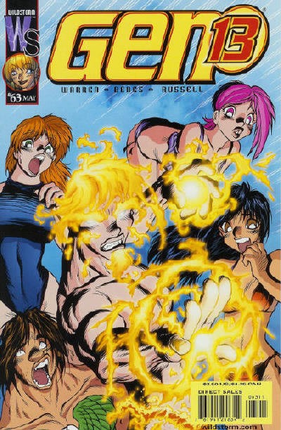 Couverture de Gen¹³ (1995) -63- Fire on high
