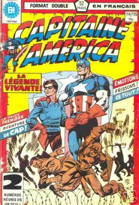 Couverture de Capitaine America (Éditions Héritage) -114115- La Légende vivante !