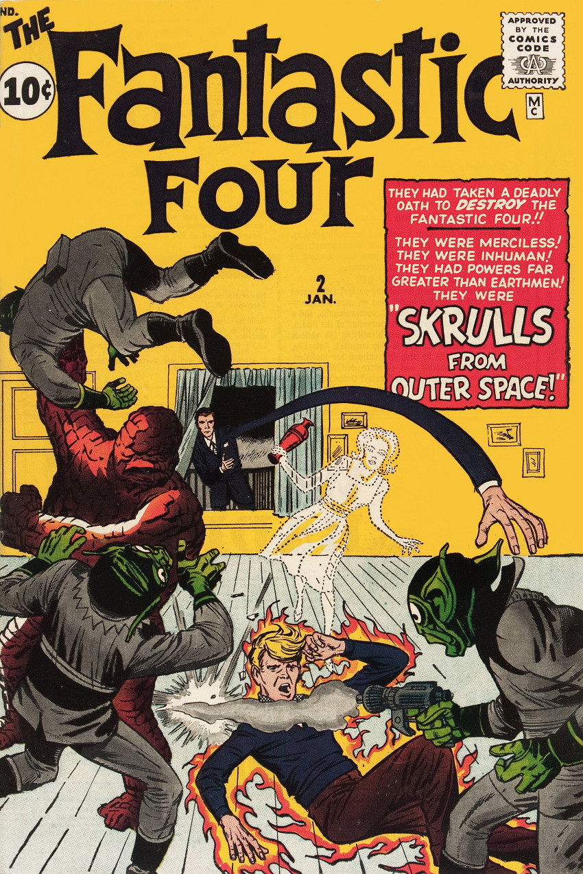 Couverture de Fantastic Four Vol.1 (1961) -2- Skrulls from outer space!