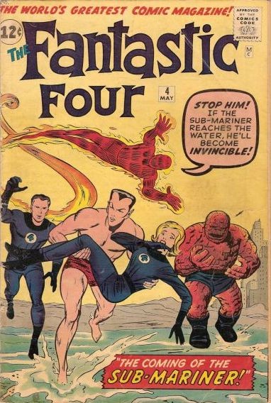 Couverture de Fantastic Four Vol.1 (1961) -4- The coming of the Sub-Mariner!