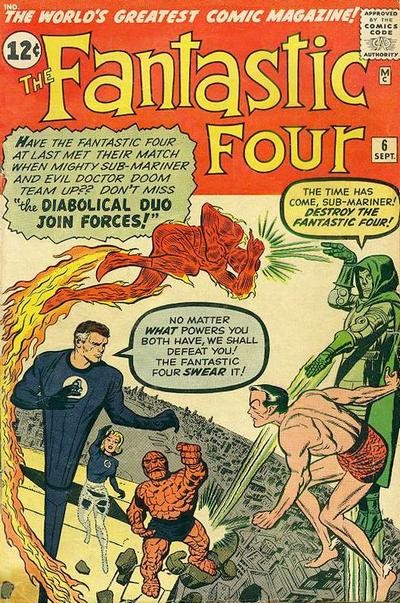 Couverture de Fantastic Four Vol.1 (1961) -6- Captives of the deadly duo !