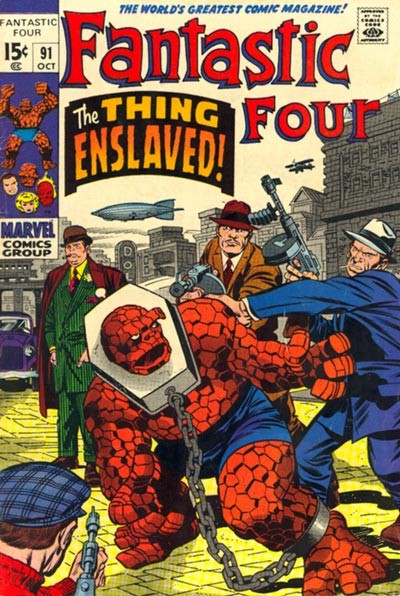Couverture de Fantastic Four Vol.1 (1961) -91- The Thing Enslaved!