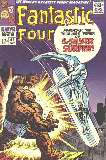 Couverture de Fantastic Four Vol.1 (1961) -55- When strikes the Silver Surfer !