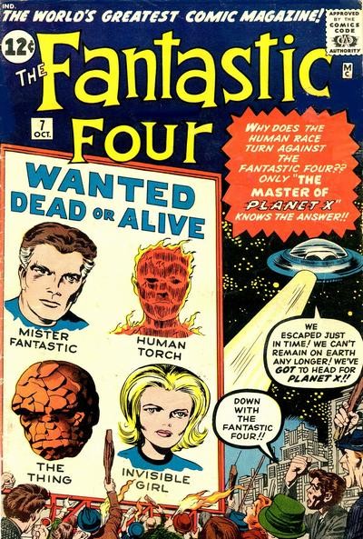 Couverture de Fantastic Four Vol.1 (1961) -7- Prisoners of Kurrgo, master of planet X