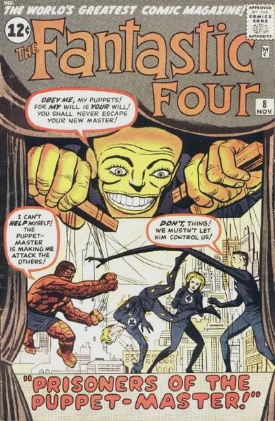 Couverture de Fantastic Four Vol.1 (1961) -8- Prisoners of the Puppet Master!