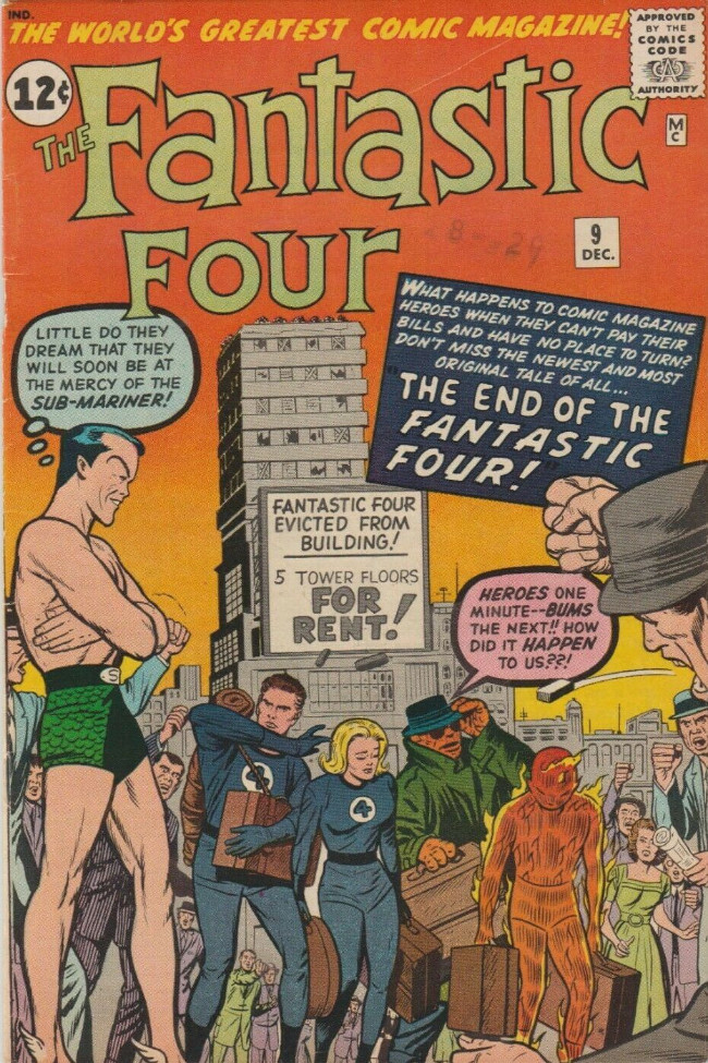 Couverture de Fantastic Four Vol.1 (1961) -9- The end of the Fantastic Four !