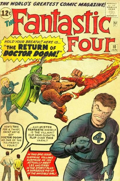 Couverture de Fantastic Four Vol.1 (1961) -10- The return of Doctor Doom !