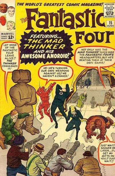 Couverture de Fantastic Four Vol.1 (1961) -15- The mad thinker and his awesome android !