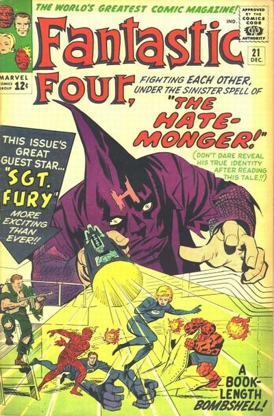 Couverture de Fantastic Four Vol.1 (1961) -21- The hate-monger !