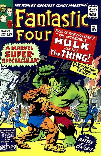 Couverture de Fantastic Four Vol.1 (1961) -25- The Hulk versus the Thing!
