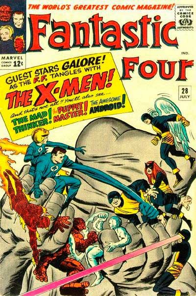Couverture de Fantastic Four Vol.1 (1961) -28- We have to fight the X-men !