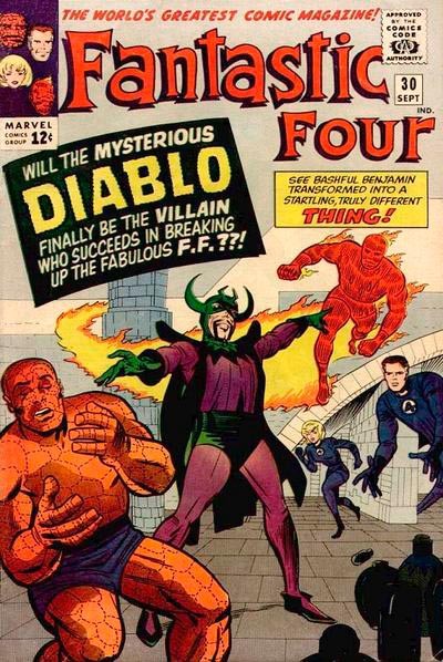 Couverture de Fantastic Four Vol.1 (1961) -30- The dreaded diablo !