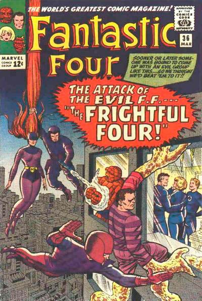Couverture de Fantastic Four Vol.1 (1961) -36- The frightful four !