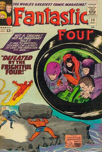Couverture de Fantastic Four Vol.1 (1961) -38- Defeated by the frightful four!