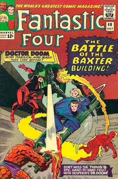 Couverture de Fantastic Four Vol.1 (1961) -40- The Battle of the Baxter Building!
