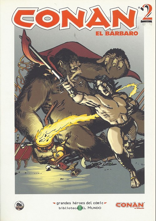 Couverture de Grandes héroes del cómic -24- Conan el bárbaro 2