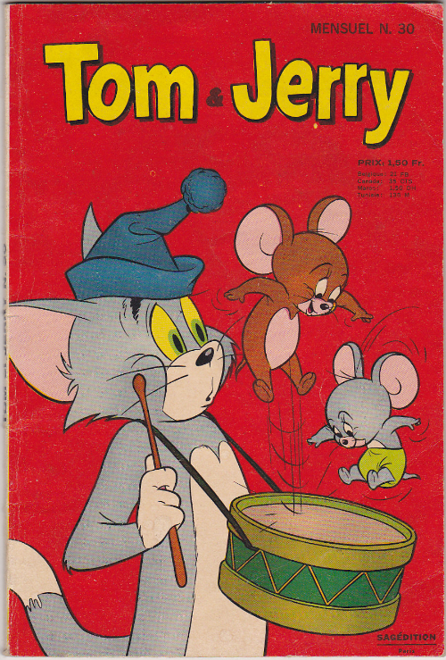 Couverture de Tom & Jerry (2e Série - Sagédition) (Mini Géant) -30- Le bon papa chat