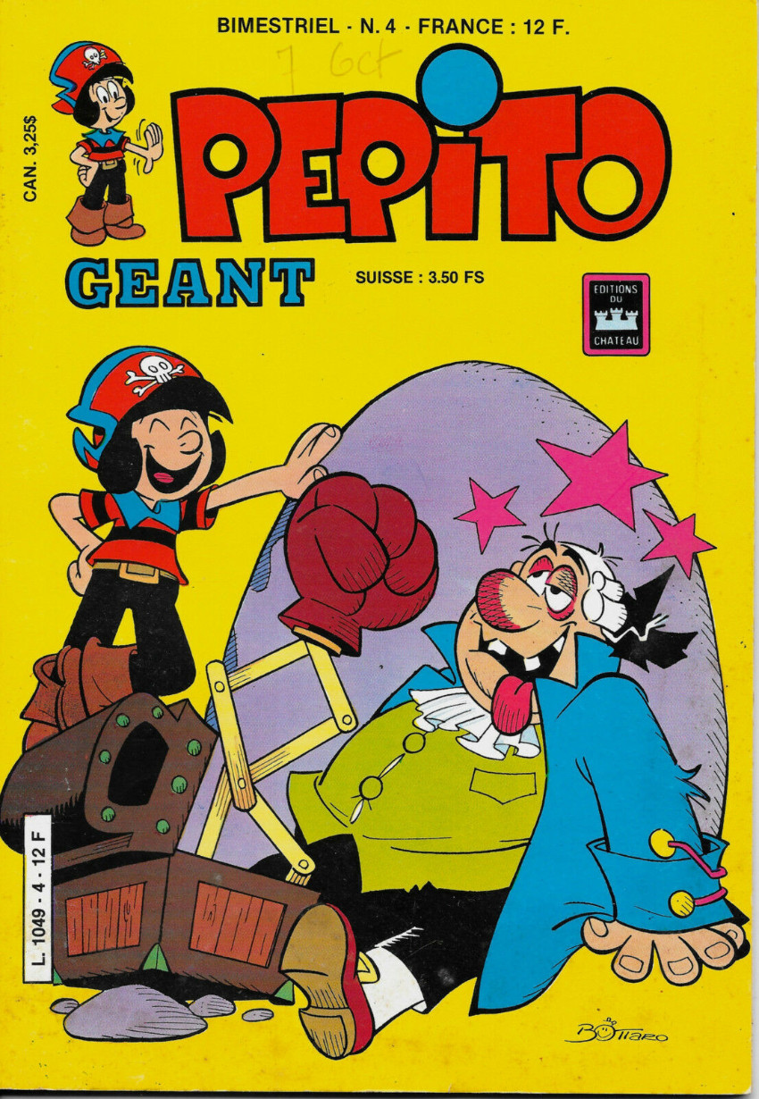 Couverture de Pepito (7e Série - Château) (Pepito Géant) -4- L'oncle professeur
