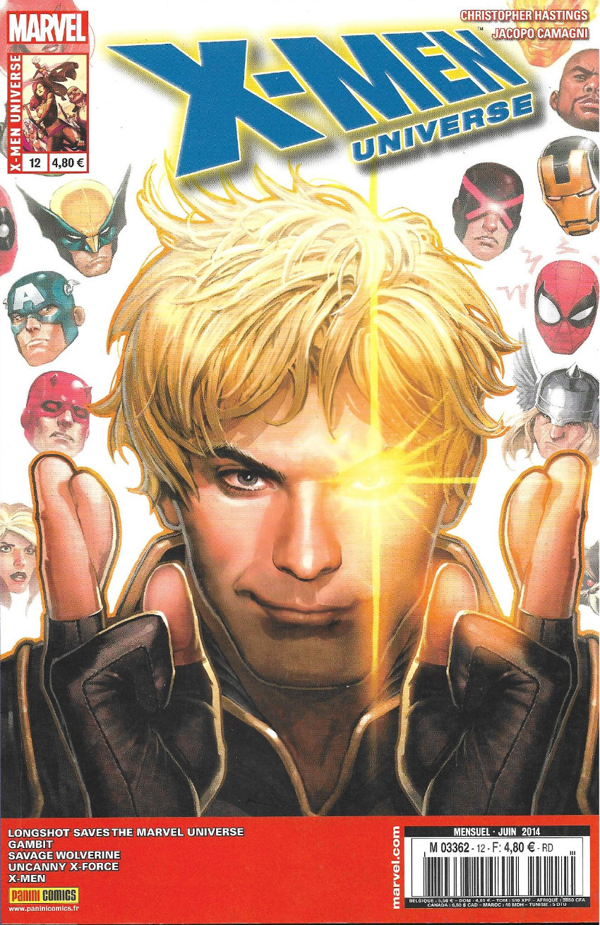 Couverture de X-Men Universe (2013) -12- Longshot sauve l'univers