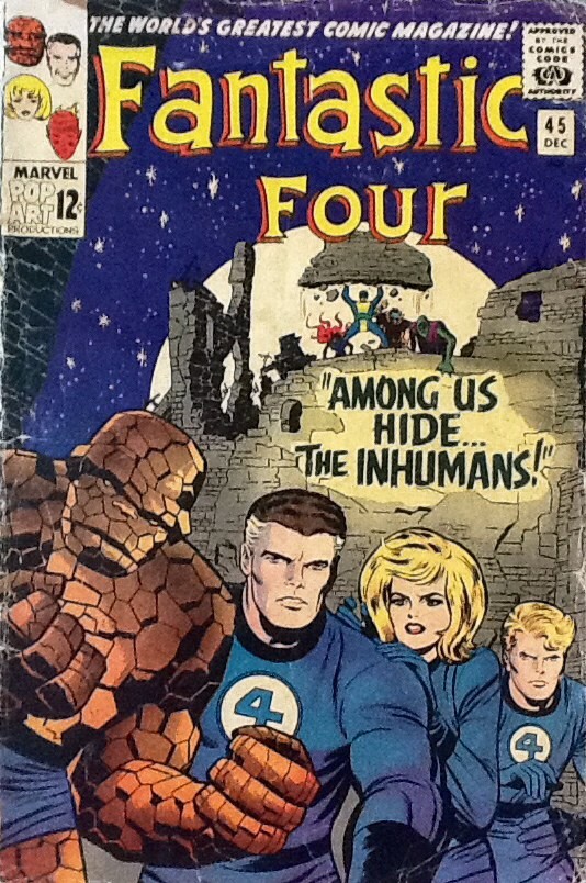 Couverture de Fantastic Four Vol.1 (1961) -45- Among Us Hide... The Inhumans!
